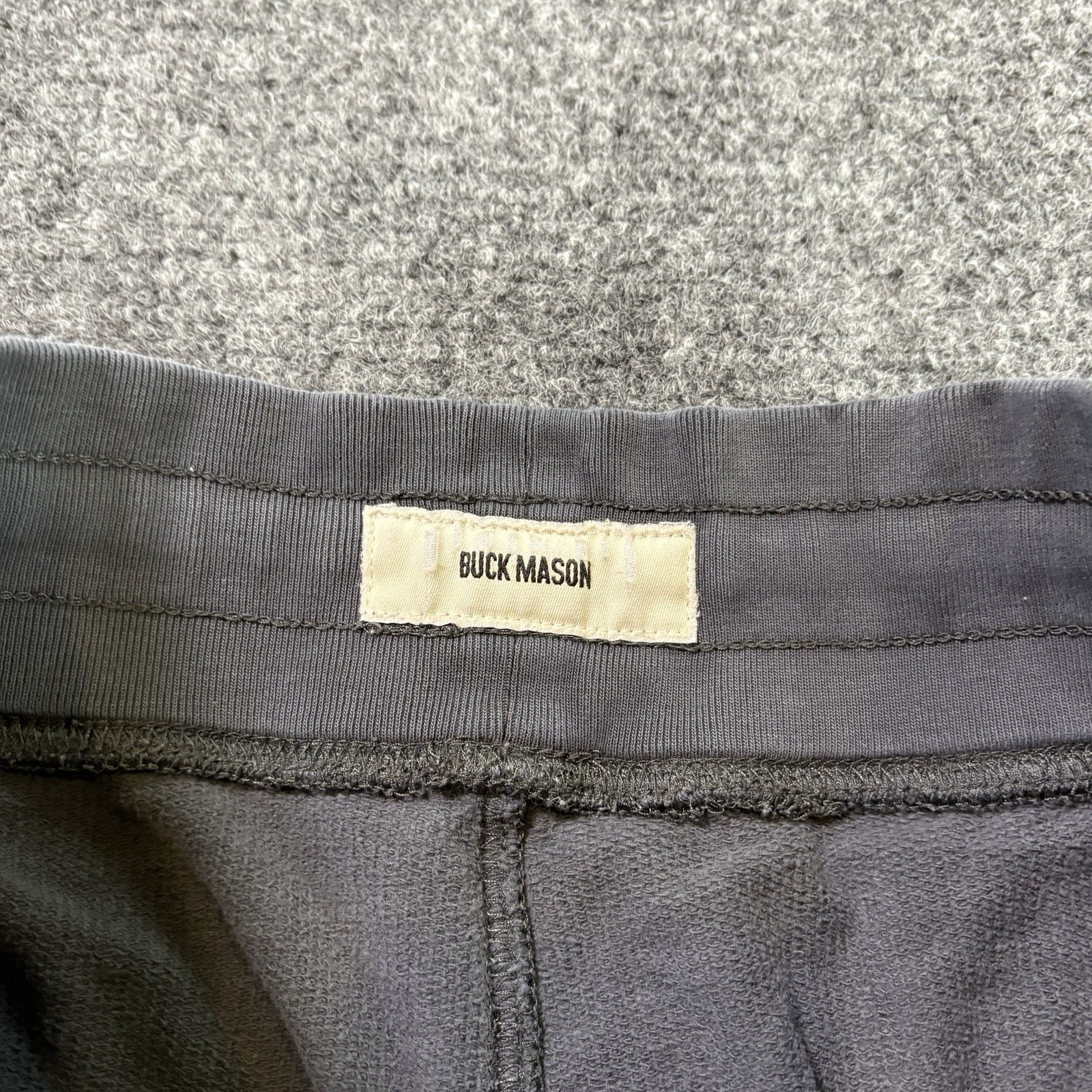 Buck Mason Wide Leg Sweatpants Women's Xs Gray Drawstring Vintage Interloop Pant — image 4 of 8